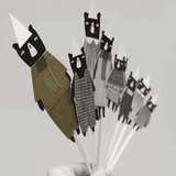 Bastelbogen - DIY cut out bears von Ted and Tone