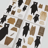 Bastelbogen - DIY cut out bears von Ted and Tone