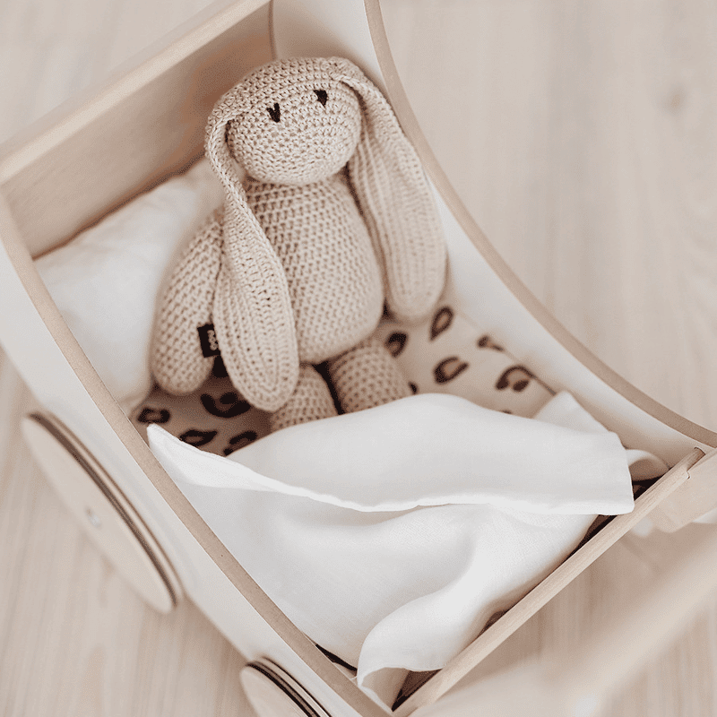 Bedding für Puppenwagen – Leopard von ooh noo