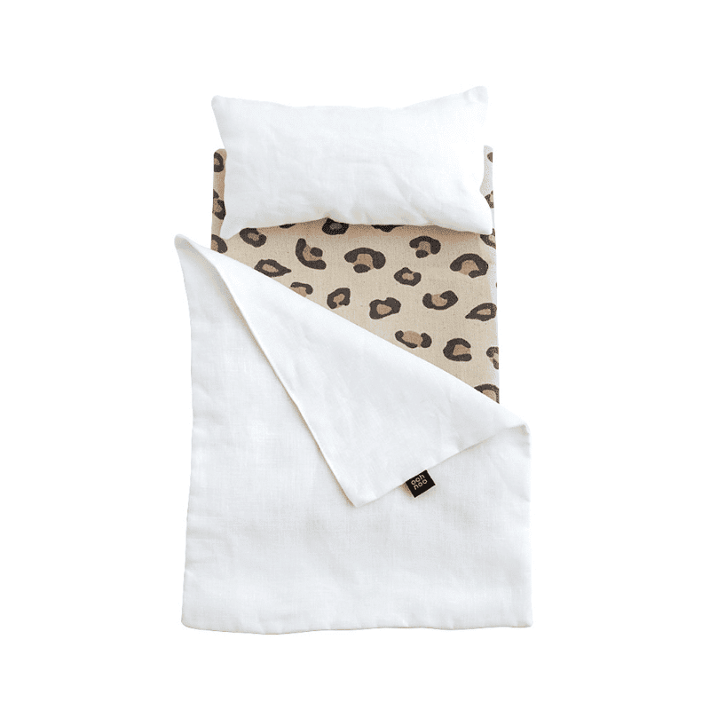 Bedding für Puppenwagen – Leopard von ooh noo