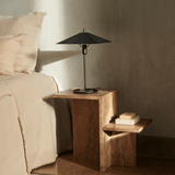 Beistelltisch - Distinct dark brown Travertine von Ferm Living