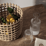 Beistelltisch - Distinct dark brown Travertine von Ferm Living