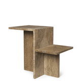 Beistelltisch - Distinct dark brown Travertine von Ferm Living