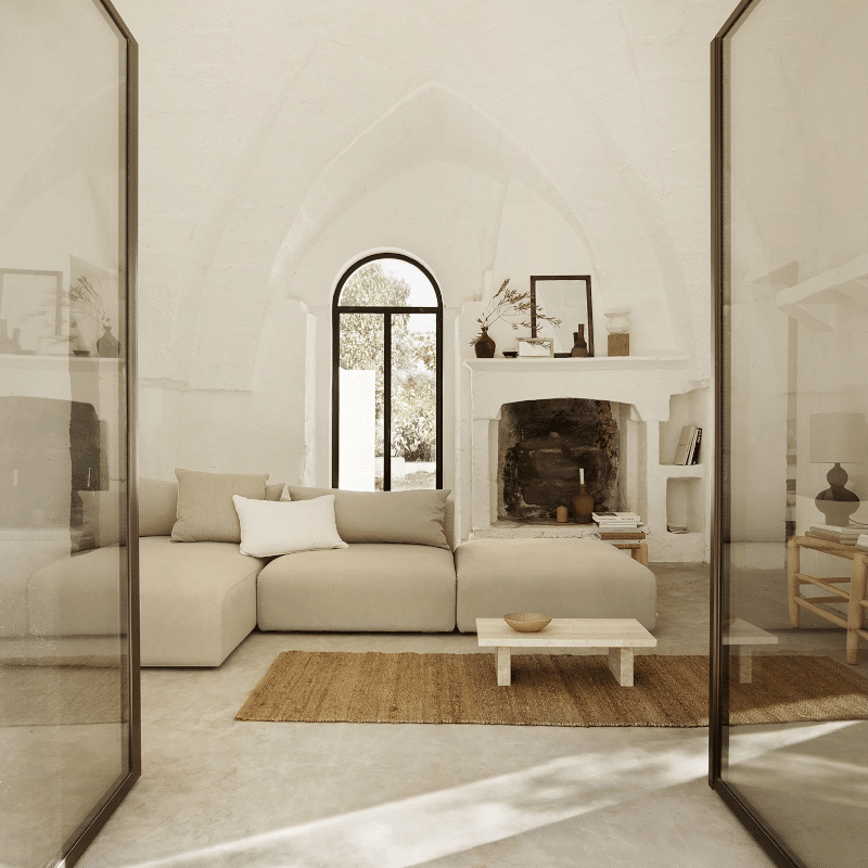 Beistelltisch - Travertine low von Tine k Home