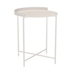 Beistelltisch - Tray Edge muted white von Houe