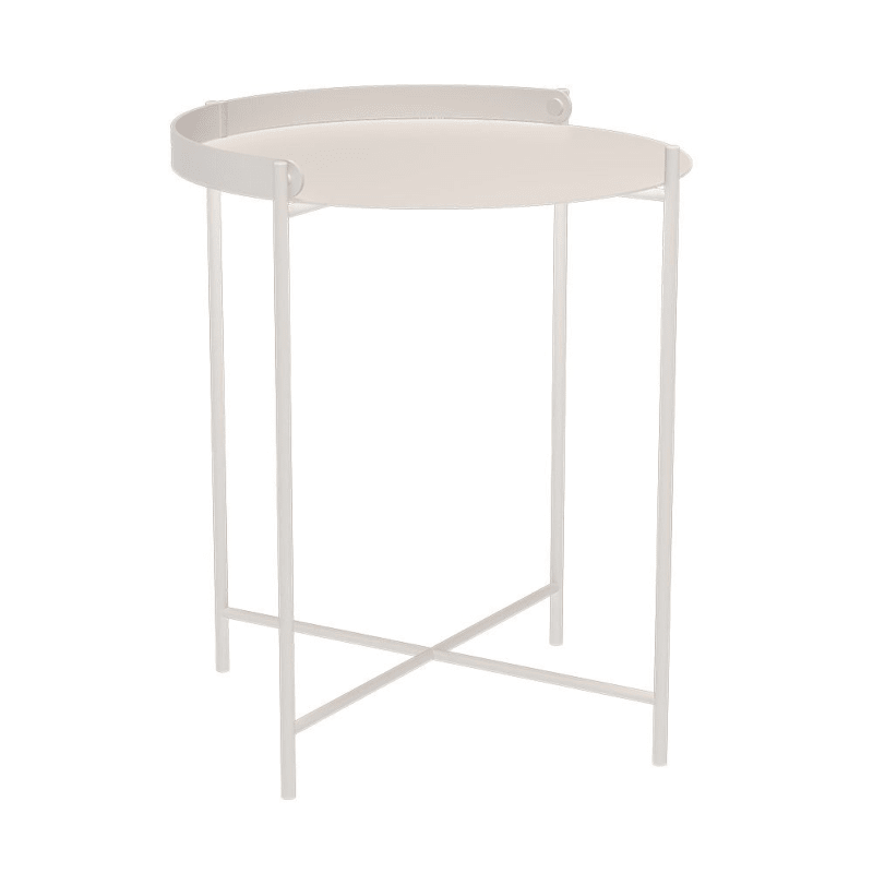 Beistelltisch - Tray Edge muted white von Houe