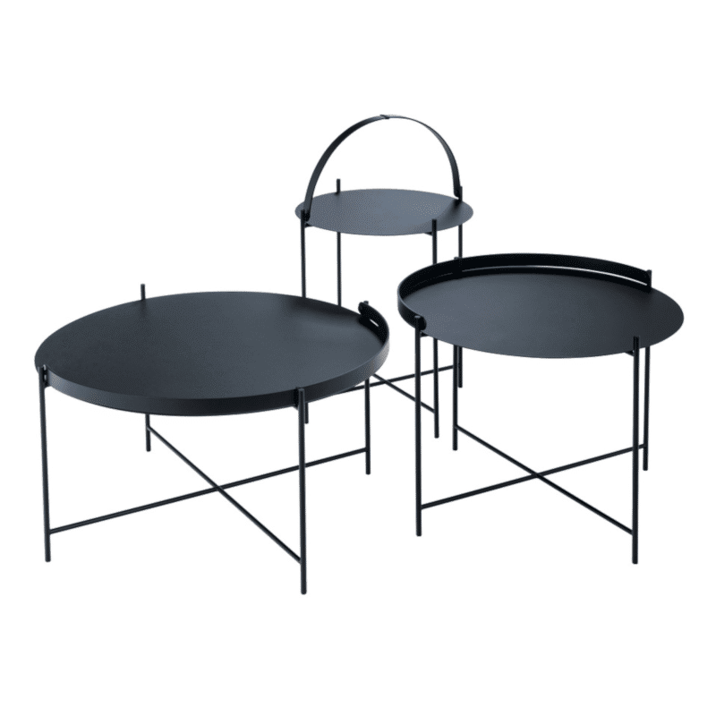 Beistelltisch - Tray Edge schwarz von Houe