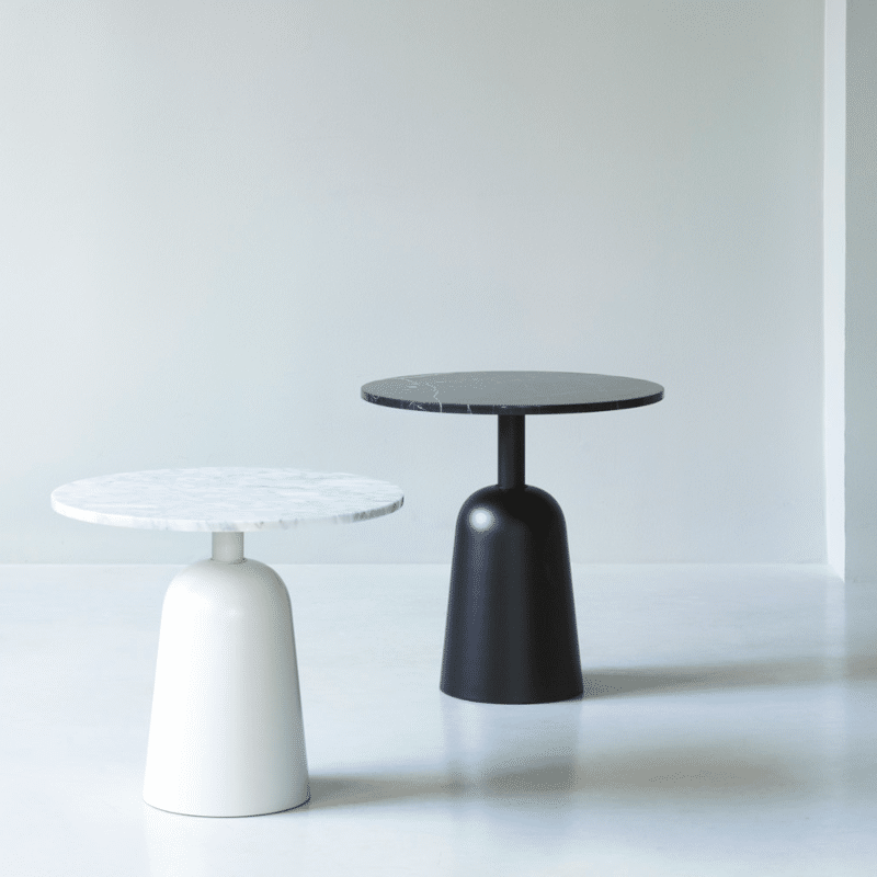 Beistelltisch - Turn Marmor black von Normann Copenhagen