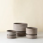 Bergs Potter - Blumentopf Hoff grau/emerald grün 2er Set

