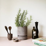 Bergs Potter - Blumentopf Hoff grau/emerald grün 2er Set

