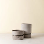 Bergs Potter - Blumentopf Hoff grau/emerald grün 2er Set

