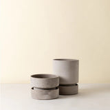 Bergs Potter - Blumentopf Hoff grau/emerald grün 2er Set


