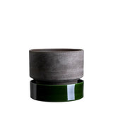 Bergs Potter - Blumentopf Hoff grau/emerald grün 2er Set

