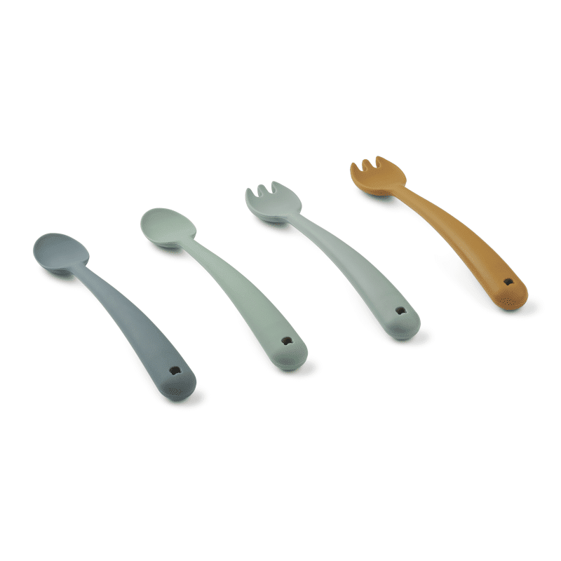 Besteck Set - Shea whale blue multi mix von Liewood