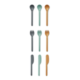 Besteckset – Ryan whale blue multi mix von Liewood