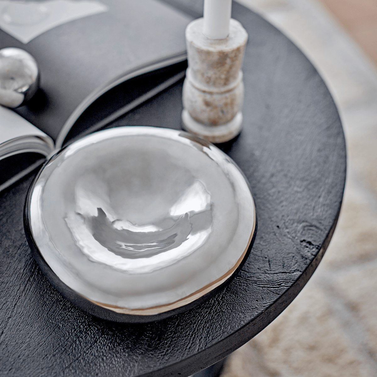 Bloomingville - Schale Shine silber

