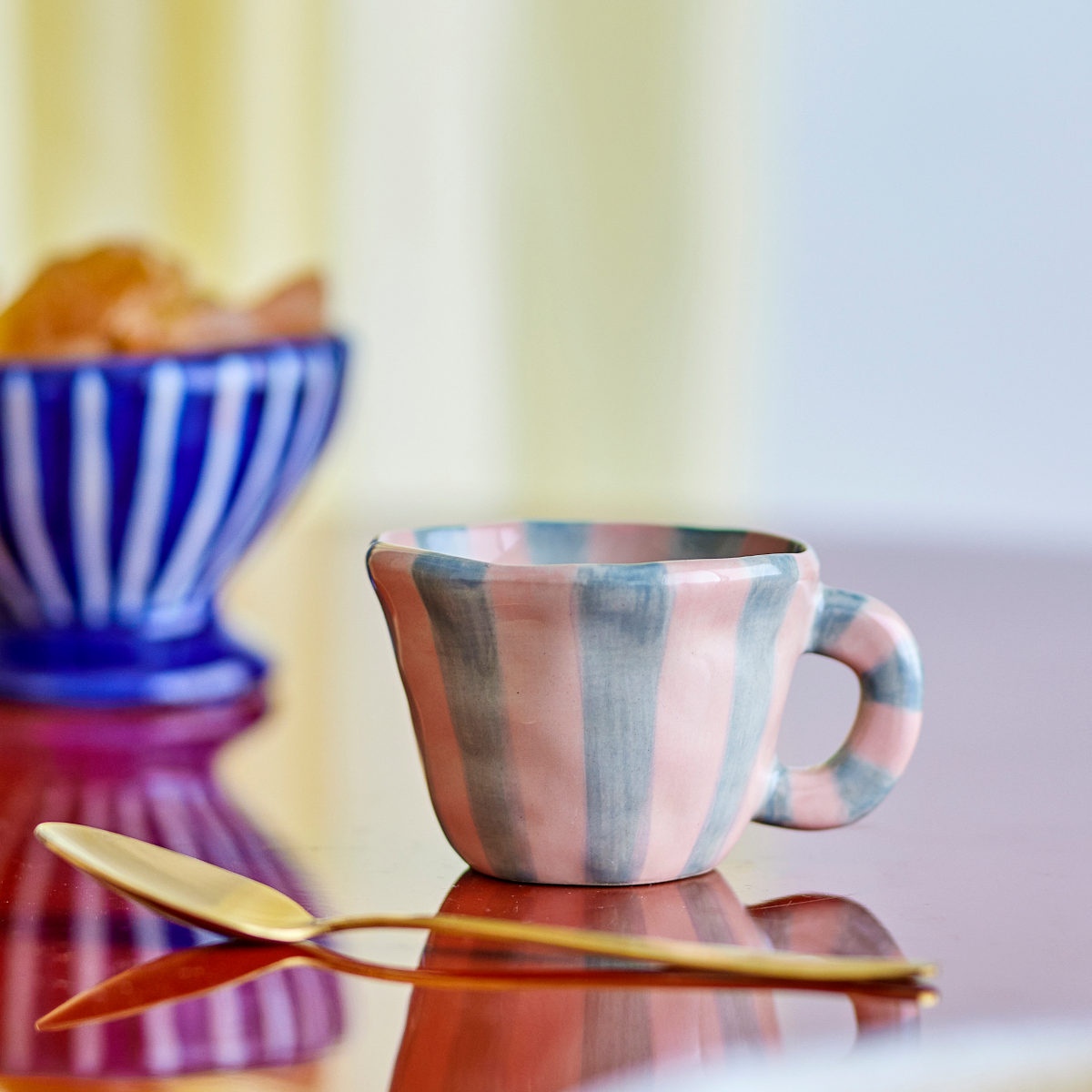 Bloomingville - Tasse Nini rosa/grün

