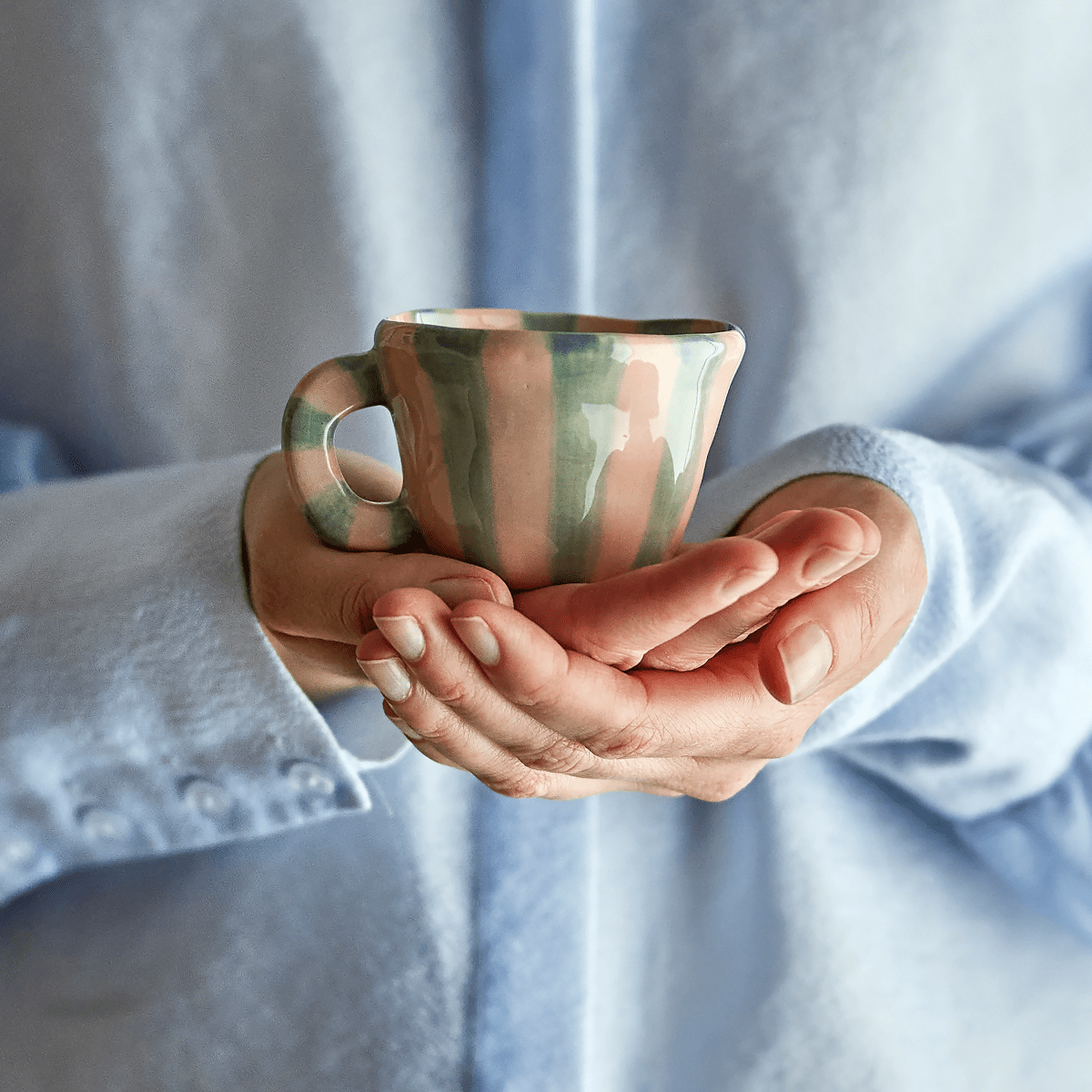 Bloomingville - Tasse Nini rosa/grün

