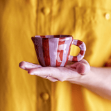 Bloomingville - Tasse Nini rot/violett

