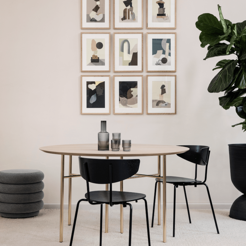 Blumentopf - Hourglass Pot schwarz L von Ferm Living