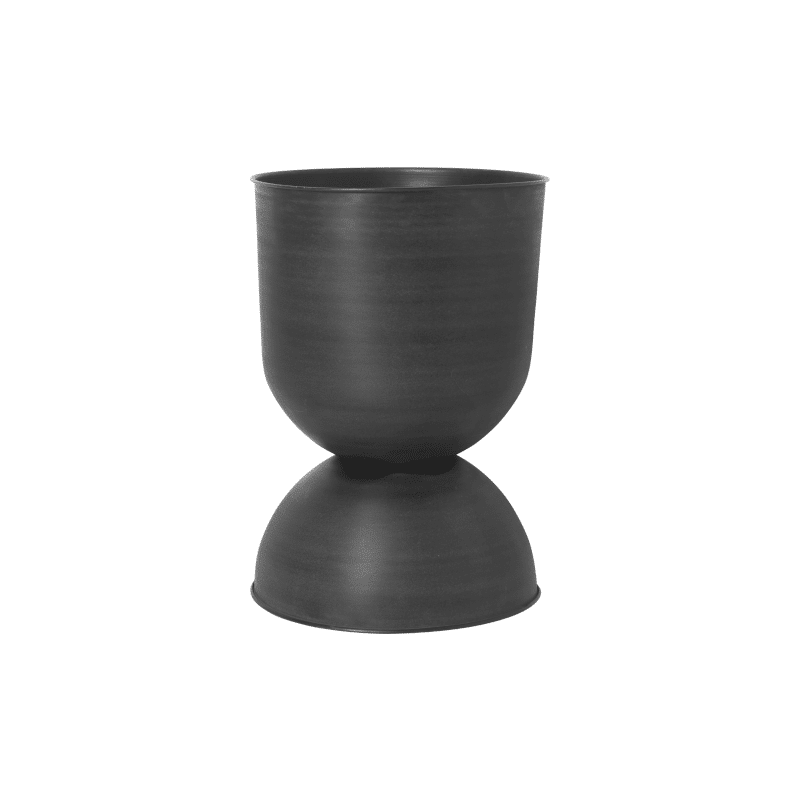 Blumentopf - Hourglass Pot schwarz L von Ferm Living