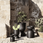 Blumentopf - Hourglass Pot schwarz XS von Ferm Living