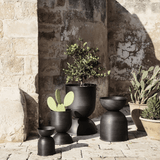 Blumentopf - Hourglass Pot schwarz XS von Ferm Living
