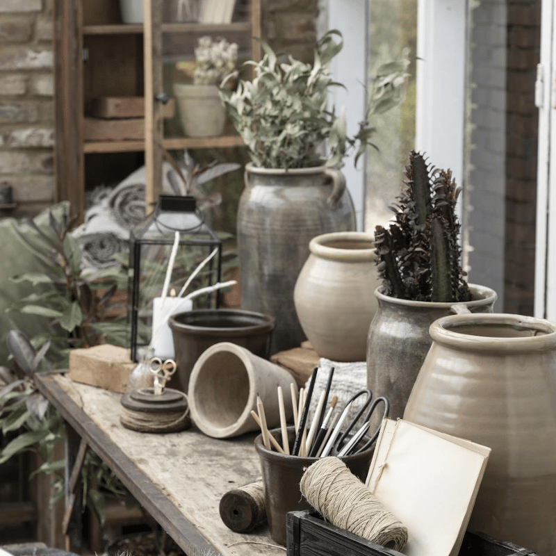 Blumentopf - Samos beige von Ib Laursen