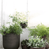 House Doctor - Blumentopf Vig hoch grau