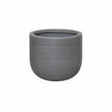 Hübsch Interior - Blumentöpfe Grooved anthrazit
