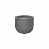Hübsch Interior - Blumentöpfe Grooved anthrazit