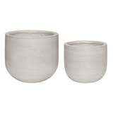 Blumentöpfe - Grooved grau von Hübsch Interior