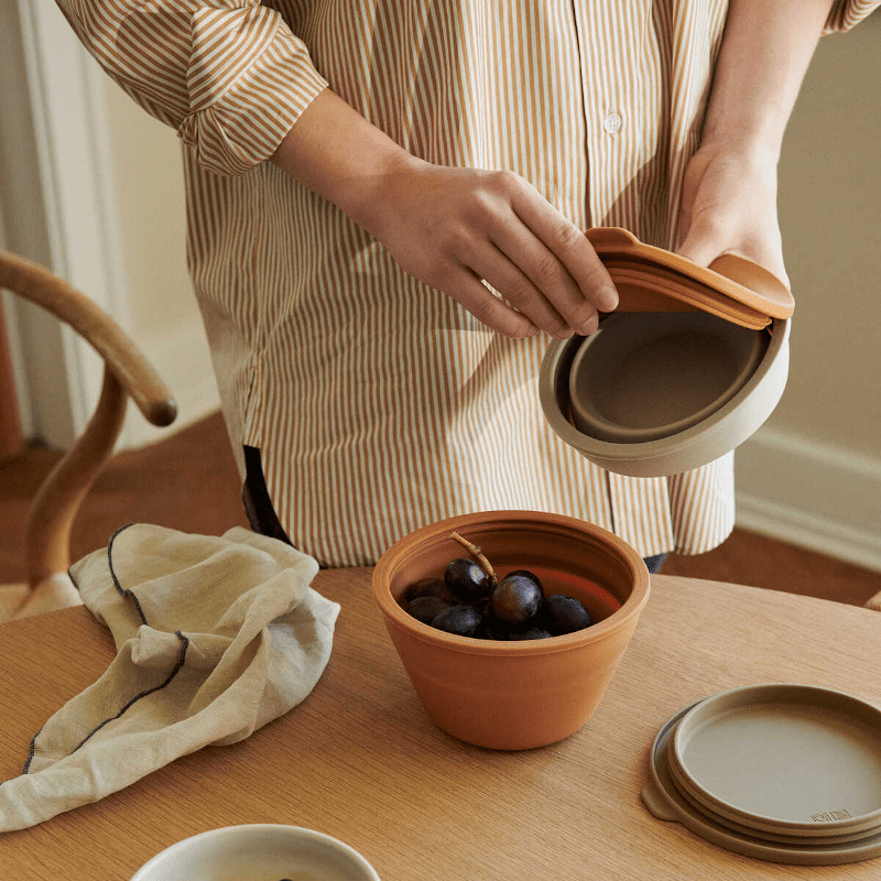 Bowl - Dale foldable 2er Set almond multi mix von Liewood