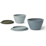 Bowl - Dale foldable 2er Set blue multi mix von Liewood