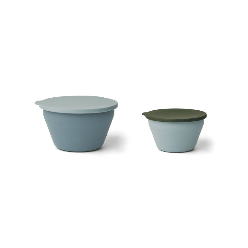 Bowl - Dale foldable 2er Set blue multi mix von Liewood