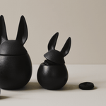 Bowl - Rabbit cast iron black S von dbkd