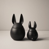 Bowl - Rabbit cast iron black S von dbkd