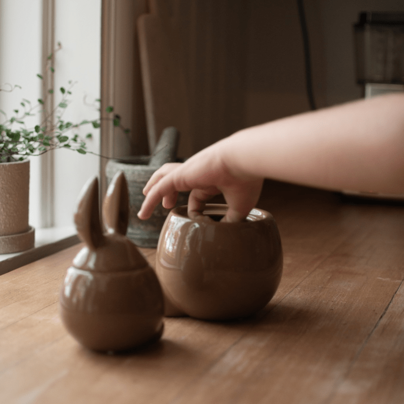 Bowl - Rabbit shiny nougat L von dbkd