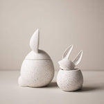 Bowl - Rabbit weiss mit Dots L von dbkd
