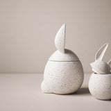 Bowl - Rabbit weiss mit Dots L von dbkd