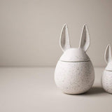 Bowl - Rabbit weiss mit Dots L von dbkd