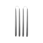 Broste Copenhagen - Kerzen getaucht silver 4er Set