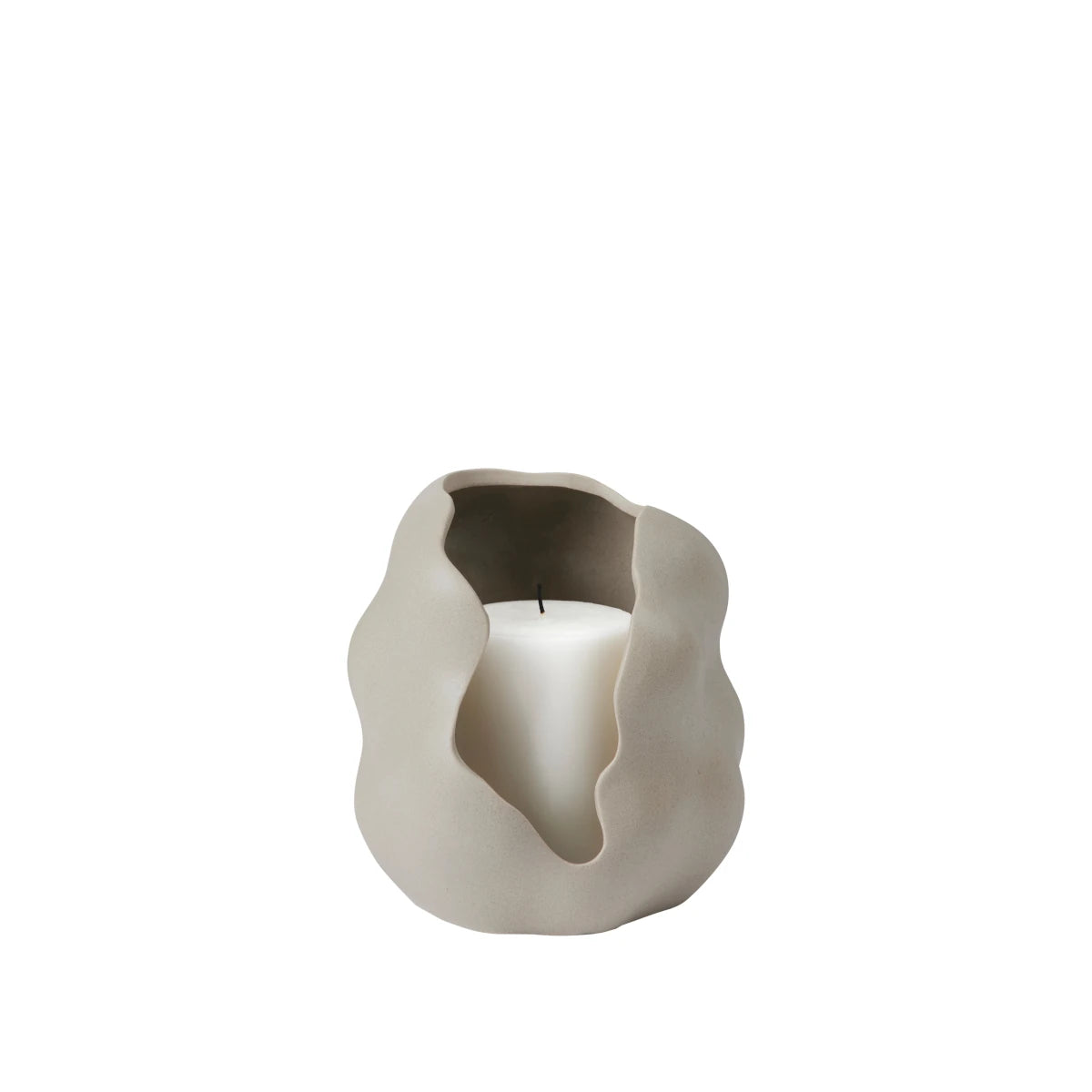 Broste Copenhagen - Teelichthalter Hekla dove grey M