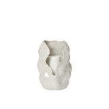 Broste Copenhagen - Teelichthalter Hekla white cream L

