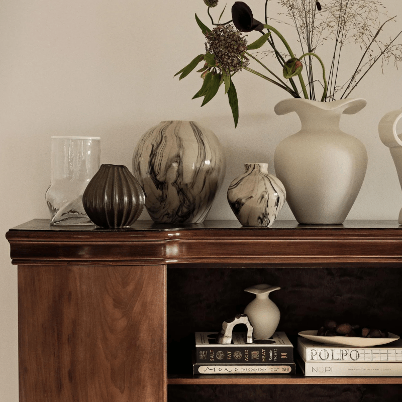 Broste Copenhagen - Vase Florentina M weiss