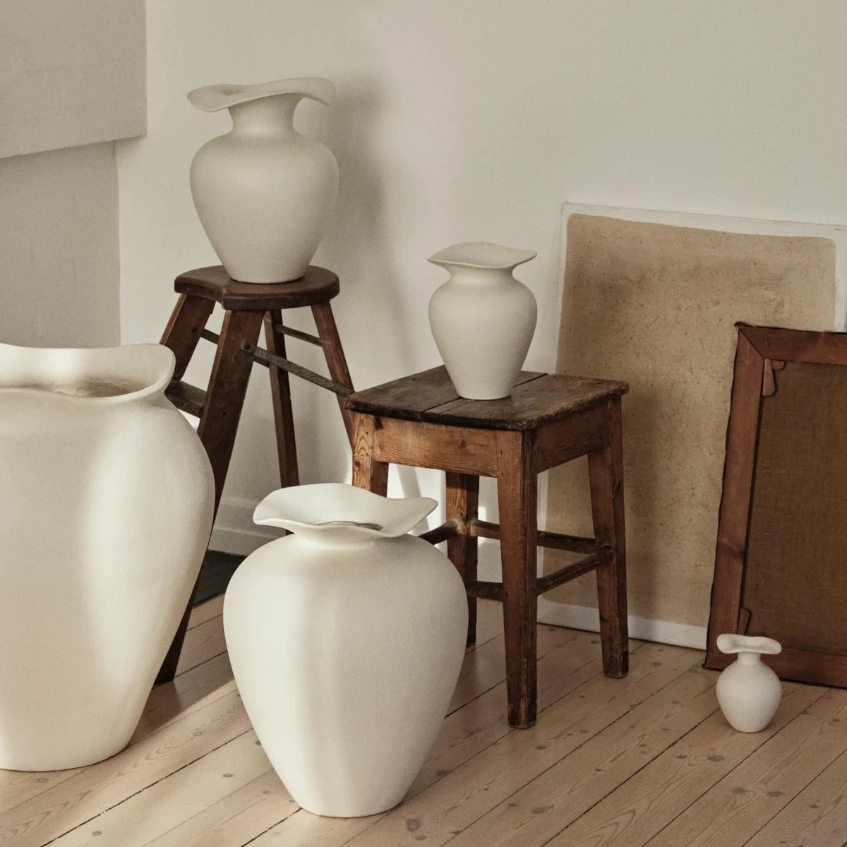 Broste Copenhagen - Vase Florentina XS weiss