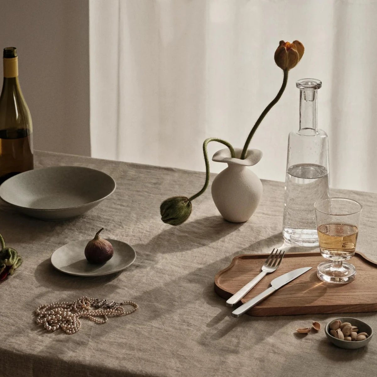 Broste Copenhagen - Vase Florentina XS weiss
