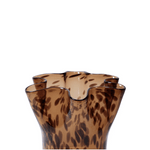 Broste Copenhagen - Vase Liva brown Leopard L