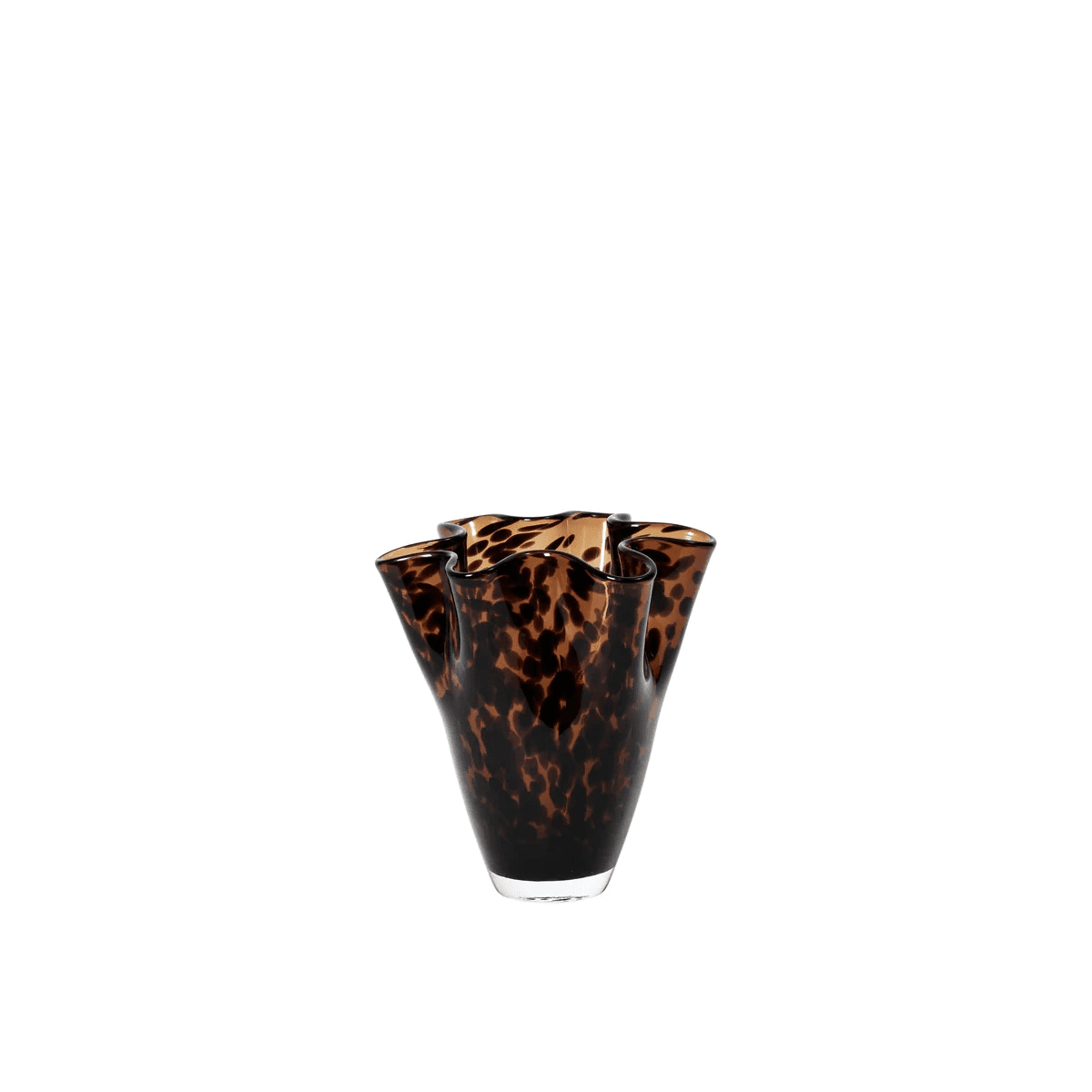 Broste Copenhagen - Vase Liva brown Leopard S