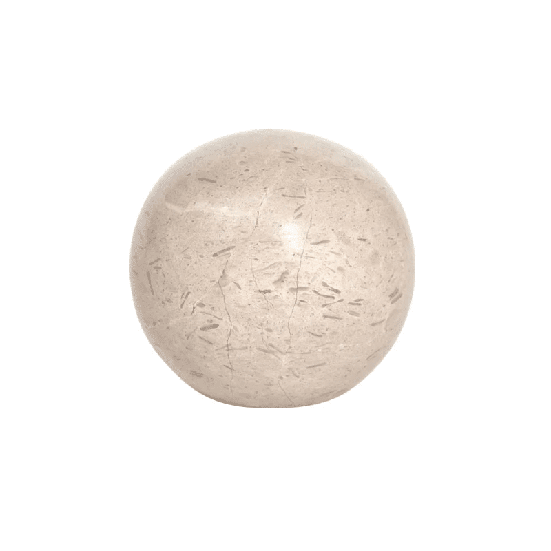 Buchstütze - Marble Savi rund beige von OYOY